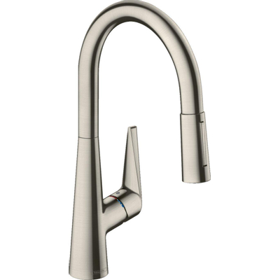 Hansgrohe Talis s keukenkraan 200 met uittrekbare vuistdouche rvs look