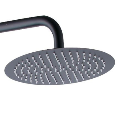 Xellanz Twenty eco thermostatische regendoucheset opbouw rond mat zwart