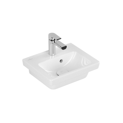 Villeroy en Boch Subway 2.0 fontein 37x30,5cm 1 kraangat met overloop ceramic+ wit