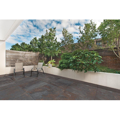 EnergieKer Terrastegel Flatiron Black 60x60x2cm Gerectificeerd Betonlook Mat Zwart