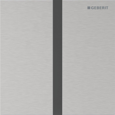 Geberit type 40 urinioir bedieningsplaat - batterij - vierkant - rvs geb/easy-to-clean