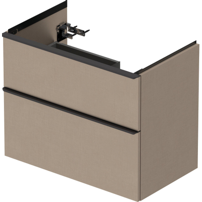 Duravit D-Neo wastafelonderkast 78.4x62.5x45.2cm 1 lade Linnen Mat