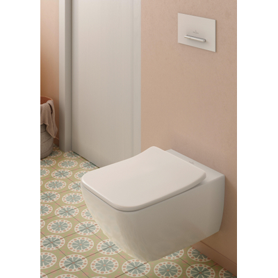 Villeroy en Boch Venticello closetzitting met deksel slimseat met softclose en quick release wit