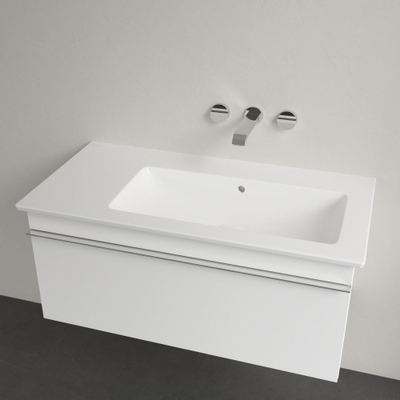 Villeroy & Boch Venticello Meubelwastafel - wasbak rechts zonder kraangat - 100x50cm - overloop - ceramic - wit
