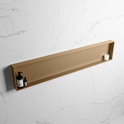 MONDIAZ EASY Nis - 149.5x29.5cm - geschikt voor in- of opbouw - 1 vak - kleur Oro | Oro