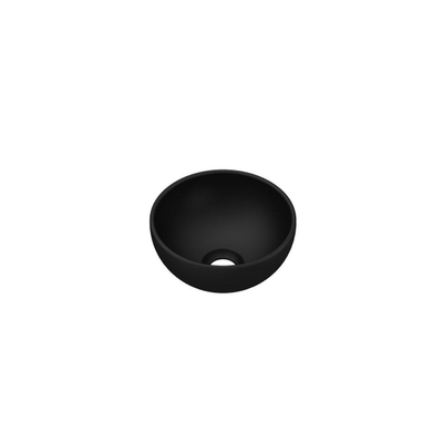 INK Otello XS waskom - 24x24x12cm - porselein zwart mat
