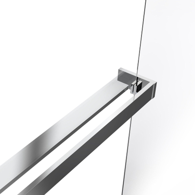 Fortifura Galeria handdoekrek voor inloopdouche - klemmen - inkortbaar - chroom