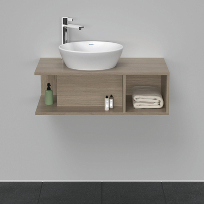 Duravit D-Neo wastafelonderkast 80x26x48cm Eiken (terra) Mat