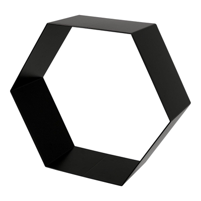 Duraline Schap Hexagon Metaal 1.5mm 32x28x12cm Zwart