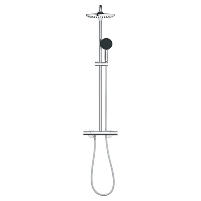 Grohe Vitalio Start 250 douchesysteem thermostatisch hoofddouche 1 straalsoort en handdouche 2 straalsoorten chroom