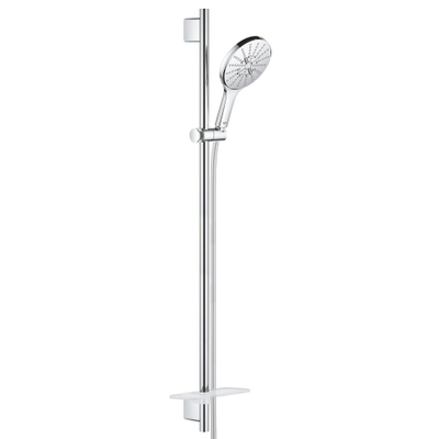 GROHE Rainshower SmartActive 150 Glijstangset - 90cm - ronde handdouche - 3 straalsoorten - gladde doucheslang - met zeepschaal - chroom