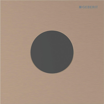 Geberit type 40 urinioir bedieningsplaat - 230V- rond - roodgoud/geb/easy-to-clean