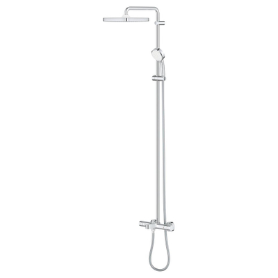 GROHE Tempesta Cosmopolitan Cube Regendoucheset opbouw - badkraan - hoofddouche 25cm - handdouche rond - chroom