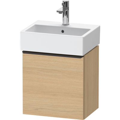 Duravit D-Neo wastafelonderkast 43.4x44x32.2cm Linksdraaiend 1 deur Natuur eiken Mat