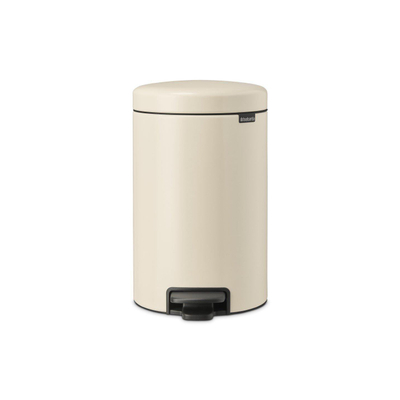 Brabantia NewIcon Pedaalemmer - 12 liter - kunststof binnenemmer - soft beige