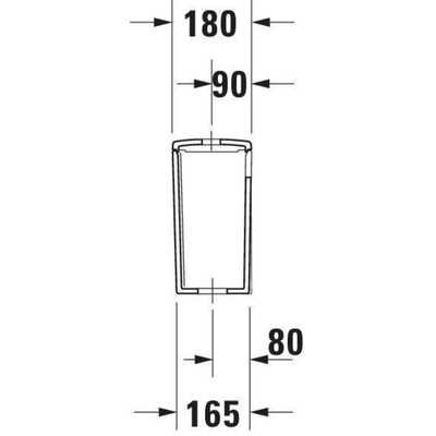 Duravit ME by Starck duoblokreservoir + binnenwerk met onderaansluiting links 6L dualflush met wondergliss wit