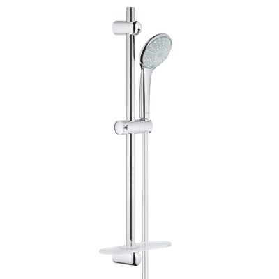 GROHE Euphoria 110 Duo Glijstangset - 60cm - ronde handdouche - 2 straalsoorten - gladde doucheslang - met zeepschaal - chroom