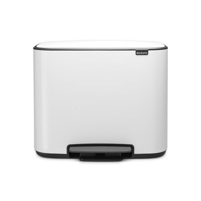 Brabantia Bo Pedaalemmer - 36 liter - kunststof binnenemmer - wit