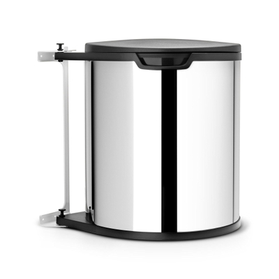 Brabantia Built-in Bin Inbouwemmer - 15 liter - kunststof binnenemmer - brilliant steel/black