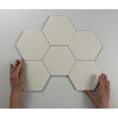 SAMPLE Cifre Cerámica Hexagon Timeless Vloer- en Wandtegel Ivory Mat Vintage Mat Ivoor