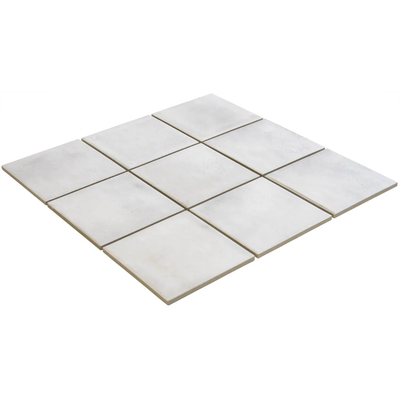 The Mosaic Factory Kasba mozaïektegel - 30x30cm - wandtegel - Vierkant - Porselein White Mat