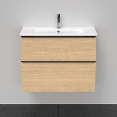 Duravit D-Neo wastafelonderkast 81x62.5x46.2cm 1 lade Natuur eiken Mat