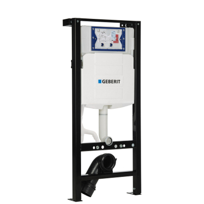 Geberit UP320 inbouwreservoir met Plieger frame - frontbediening - dual flush - met isolatiemat