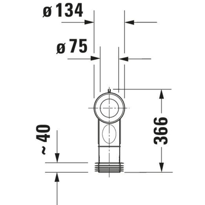 Duravit Divers vario aansluitbocht verstelbaar 18 22cm