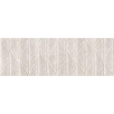 SAMPLE Metropol Isola Decor-strip - 30x90cm - 10.3mm - gerectificeerd - Witte scherf - Beige (Beige)