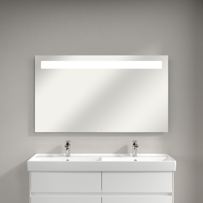 Villeroy & Boch More To See spiegel met geïntegreerde LED verlichting horizontaal 3 voudig dimbaar 130x75x4.7cm