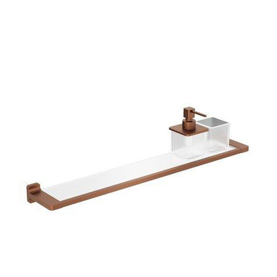 Crosswater Rotar Planchet - 60cm - zeepdispenser - beker - geborsteld brons