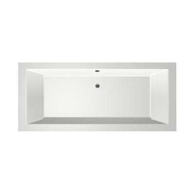Xenz Society ligbad - 170x75cm - met overloop - zonder afvoer - Acryl Wit
