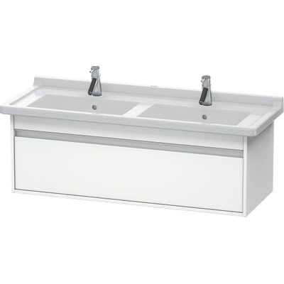 Duravit Ketho Wastafelonderkast 120x45.5x41cm 1 lade Standaard greep met softclose spaanplaat wit Mat