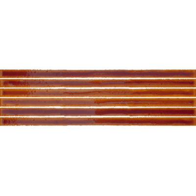 Vtwonen Tegels Rib Wandtegel - 13x45cm - 9mm - Witte scherf - Honey (Bruin)