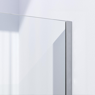 BRAUER Brushed Season Inloopdouche - helder glas - 100x200cm - geborsteld RVS