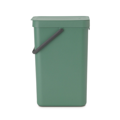 Brabantia Sort & Go Afvalemmer - 16 liter - hengsel - met beugel - fir green