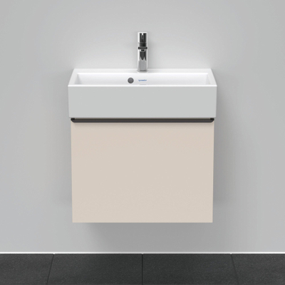 Duravit D-Neo wastafelonderkast 58.4x44x37.2cm 1 lade met softclose Taupe Mat