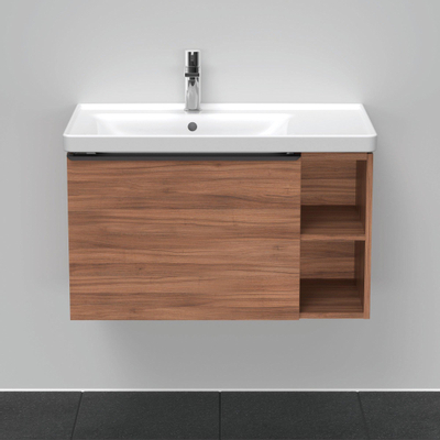 Duravit D-Neo wastafelonderkast 78.4x44x45.2cm 1 lade met softclose Noten Mat