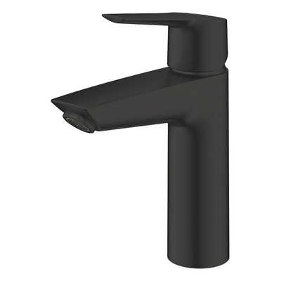 Grohe Start Wastafelkraan - 1-gats - m-size - push open - voorsprong 12.1cm - mat zwart