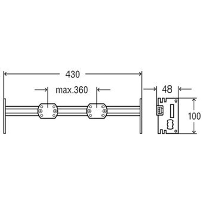 Viega Swift armaturendrager v opbouwkranen 43cm v aansluiting van gootsteenmengkraan