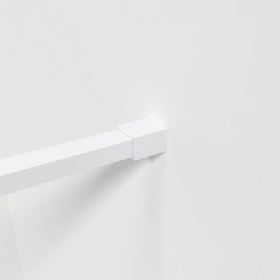 Saniclass Bellini inloopdouche - 90x200cm - helder glas - mat wit SHOWROOMMODEL