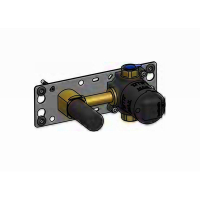 Hotbath Cobber Wastafelkraan inbouw - 18 cm uitloop - geborsteld nikkel OUTLETSTORE