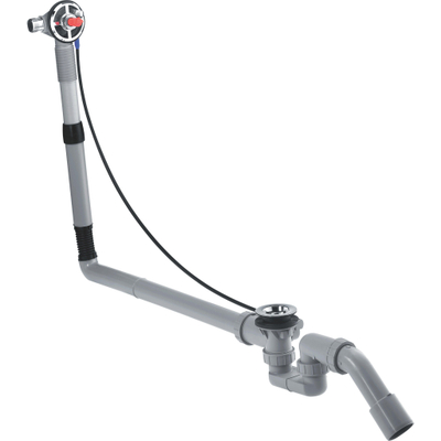 Hansgrohe Exafill S badafvoer overloop en vulcombinatie met waste basisgarnituur voor speciaal bad