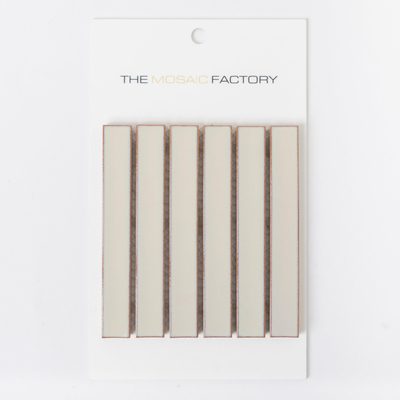 SAMPLE The Mosaic Factory Sevilla mozaïektegel 2x14.5x0.8cm voor wand kitkat finger Keramiek Cafe Latte