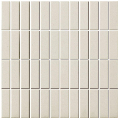 The Mosaic Factory London mozaïektegel - 30x30cm - wand en vloertegel - Rechthoek - Porselein White Mat