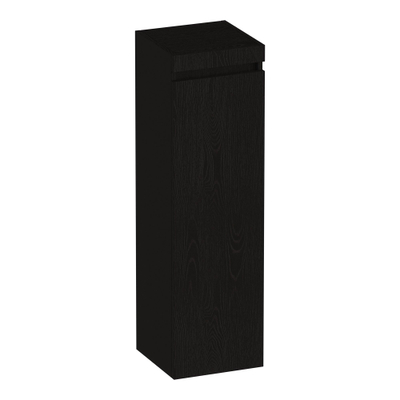 BRAUER Joy badkamerkast - 120x35x35cm - met 1 deur greeploos rechtsdraaiend Timber Black
