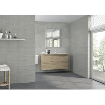 Cifre Ceramica Neutra wand- en vloertegel - 30x60cm - 9mm - Rechthoek - Betonlook - Antraciet mat