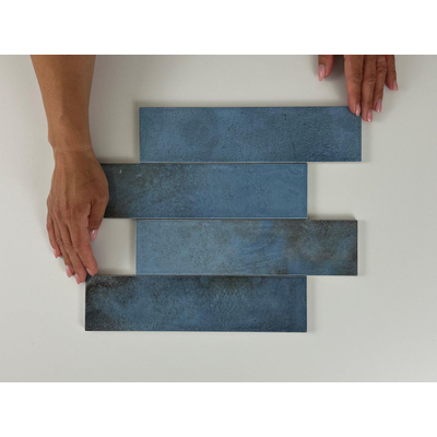 Cifre Ceramica Moon wandtegel - 7.5x30cm - 8.6mm - Blauw