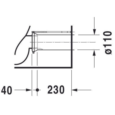 Duravit Starck 2 duoblokpot diepspoel vario zonder reservoir 37x72.5cm wit