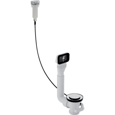 Geberit gootsteenplug met overloop 6/4 x50mm met waste chroom